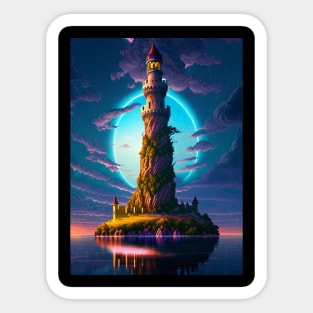 Whimsical Tower Sticker